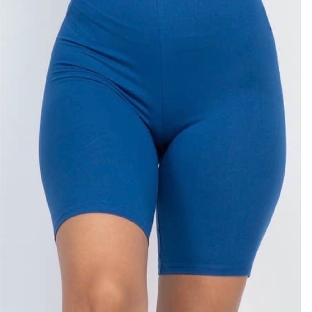 Blue haze biker shorts